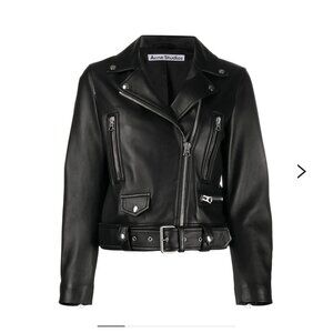 ACNE LEATHER BIKER JACKET